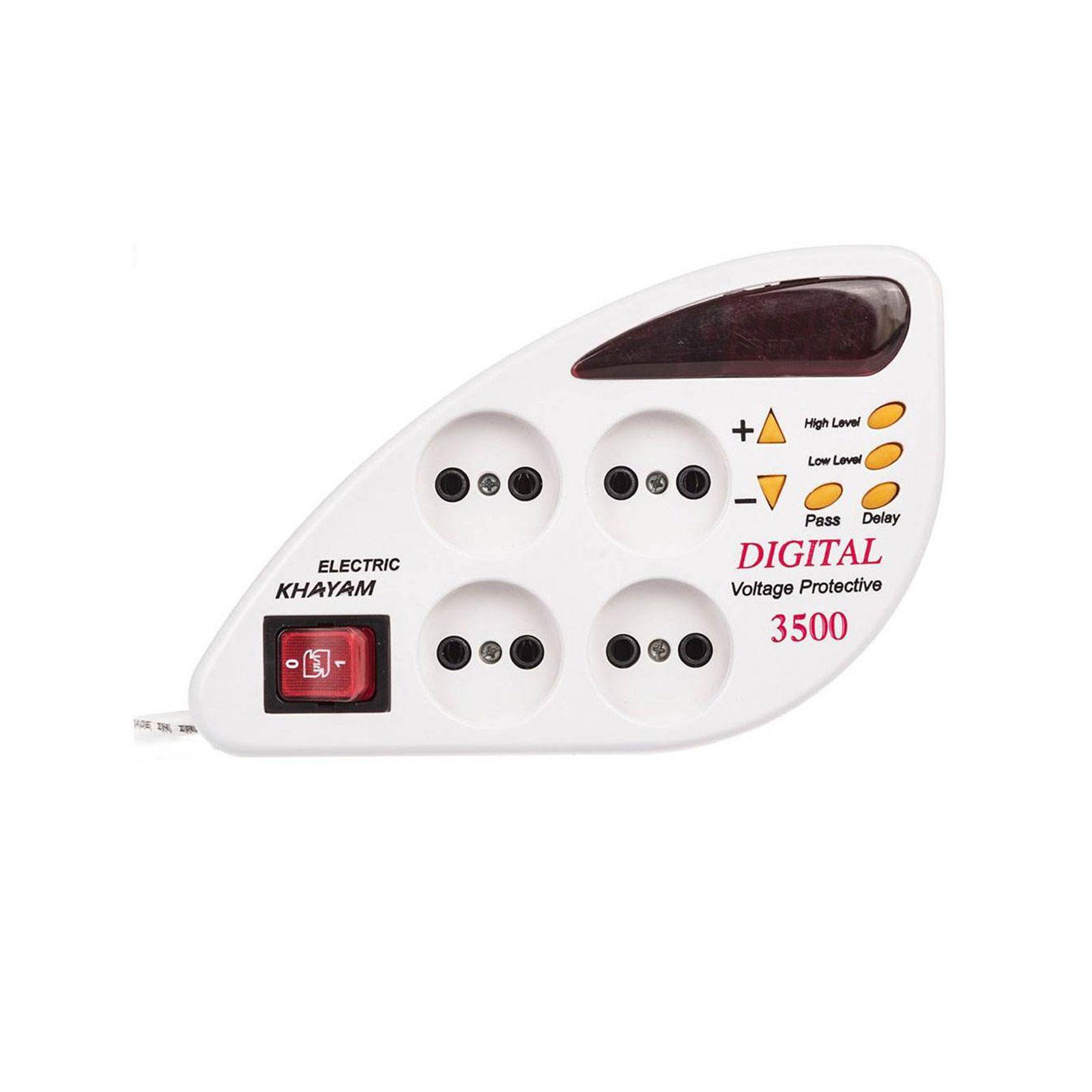 محافظ 4 خانه دیجیتال خیام الکتریک محافظ 4 خانه دیجیتال با کابل 1.8 متری خیام الکتریک - Image 1