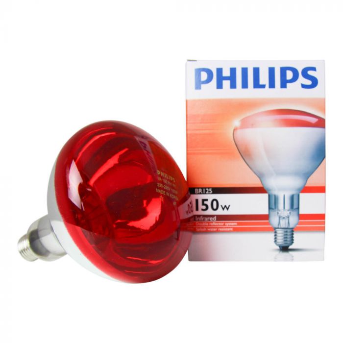 Philips_BR125_IR_150W_E27_230-250V_Red لامپ مادون قرمز فیلیپس