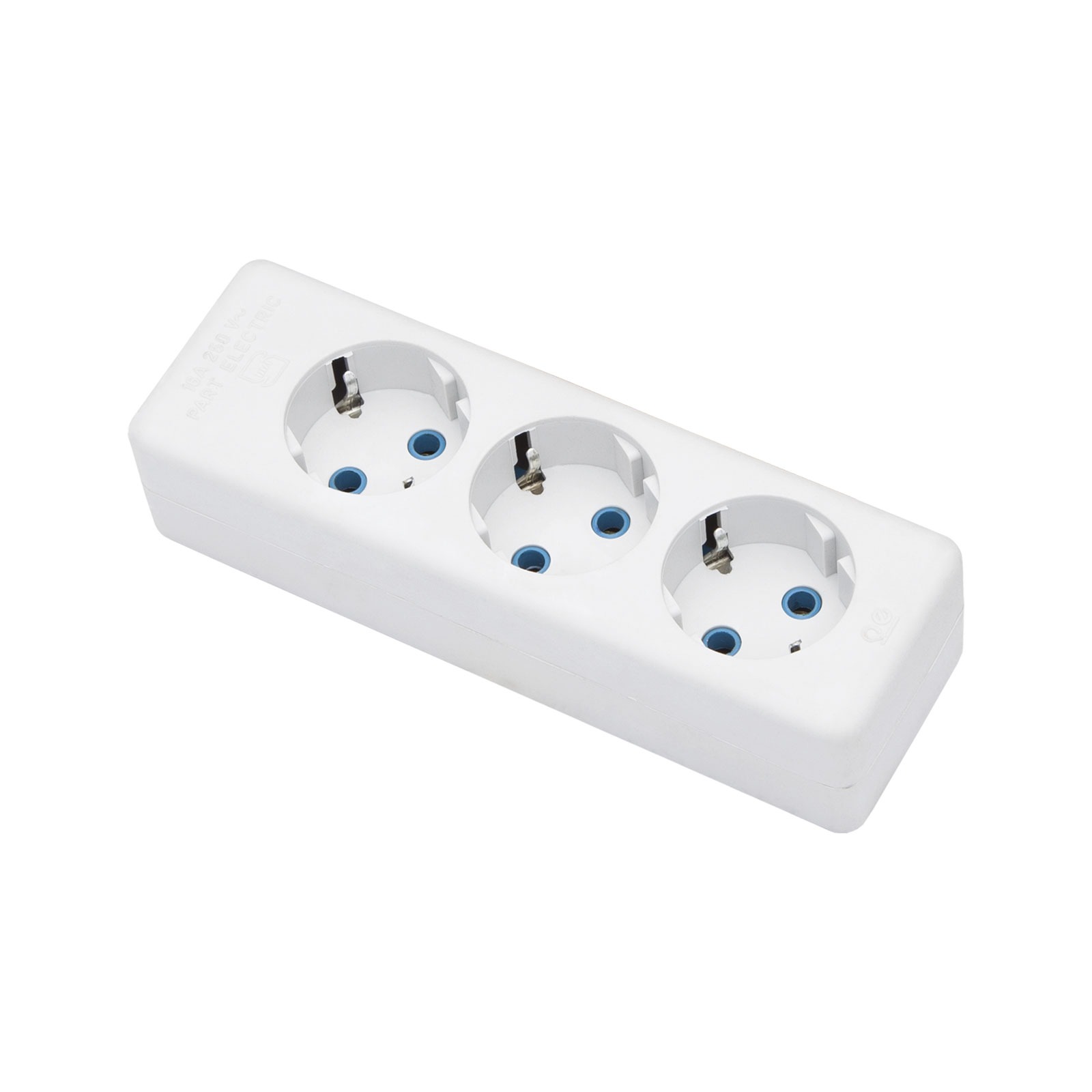 part electric 2 رابط برق سه خانه ارت دار بدون کلید با کابل 3 متری پارت الکتریک طرح شهاب - Image 1