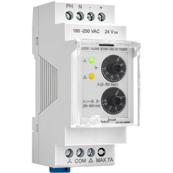تایمر-ستاره-مثلث-سری-ان تایمر ستاره مثلث سری N مدل DTJN-300M - 14JN4 شیوا امواج - Image 1