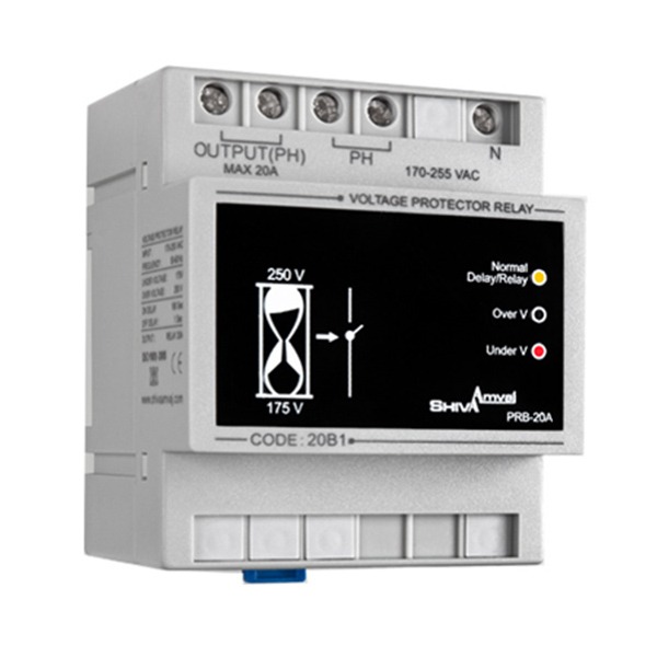 محافظ-20-آمپر محافظ ولتاژ PRB-20A - 20B1 شیوا امواج - Image 1
