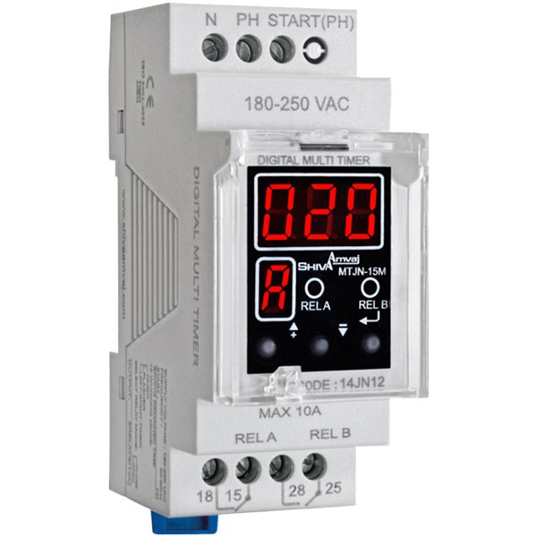 مولتی-تایمر-دیجیتالN مولتی تایمر دیجیتال سری N مدل MTJN-15M - 14JN12 شیوا امواج - Image 1
