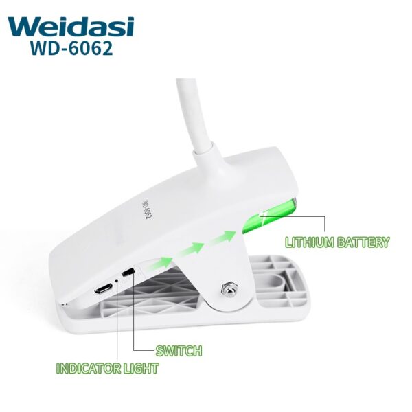 چراغ مطالعه ویداسی مدل WD -6062 - Image 3