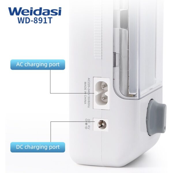 چراغ اضطراری کمپینگ قابل شارژ ویداسی دیمردار مدل WD-839T - Image 4