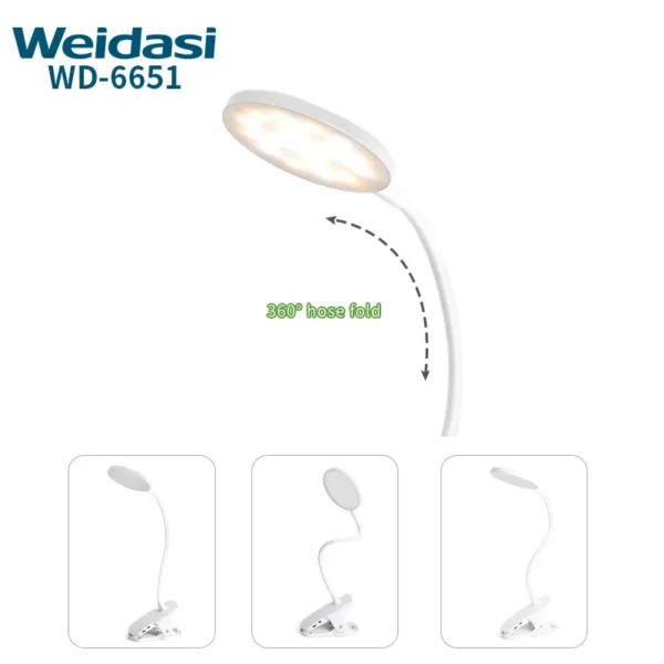 چراغ مطالعه ویداسی مدل WD-6651 - Image 2