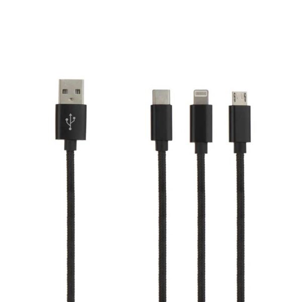 شارژر فندکی کملیون مدل DD823A+CDC016 به همراه کابل تبدیل USB-C/MicroUSB/لایتنینگ - Image 4
