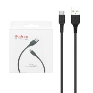 کابل شارژ و دیتا هادرون مدل HTC-C-L01L دارای پورت Type-C