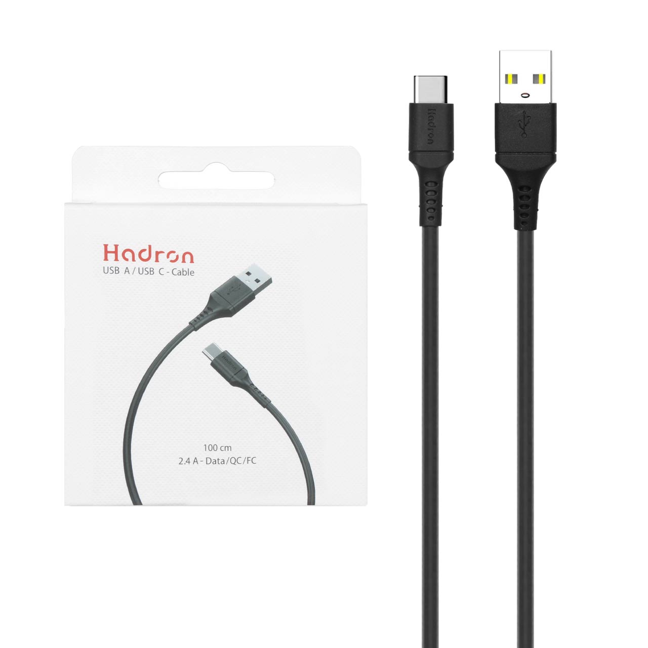 کابل شارژ و دیتا هادرون مدل HTC-C-L01L دارای پورت Type-C کابل شارژ و دیتا هادرون مدل HTC-C-L01L دارای پورت Type-C