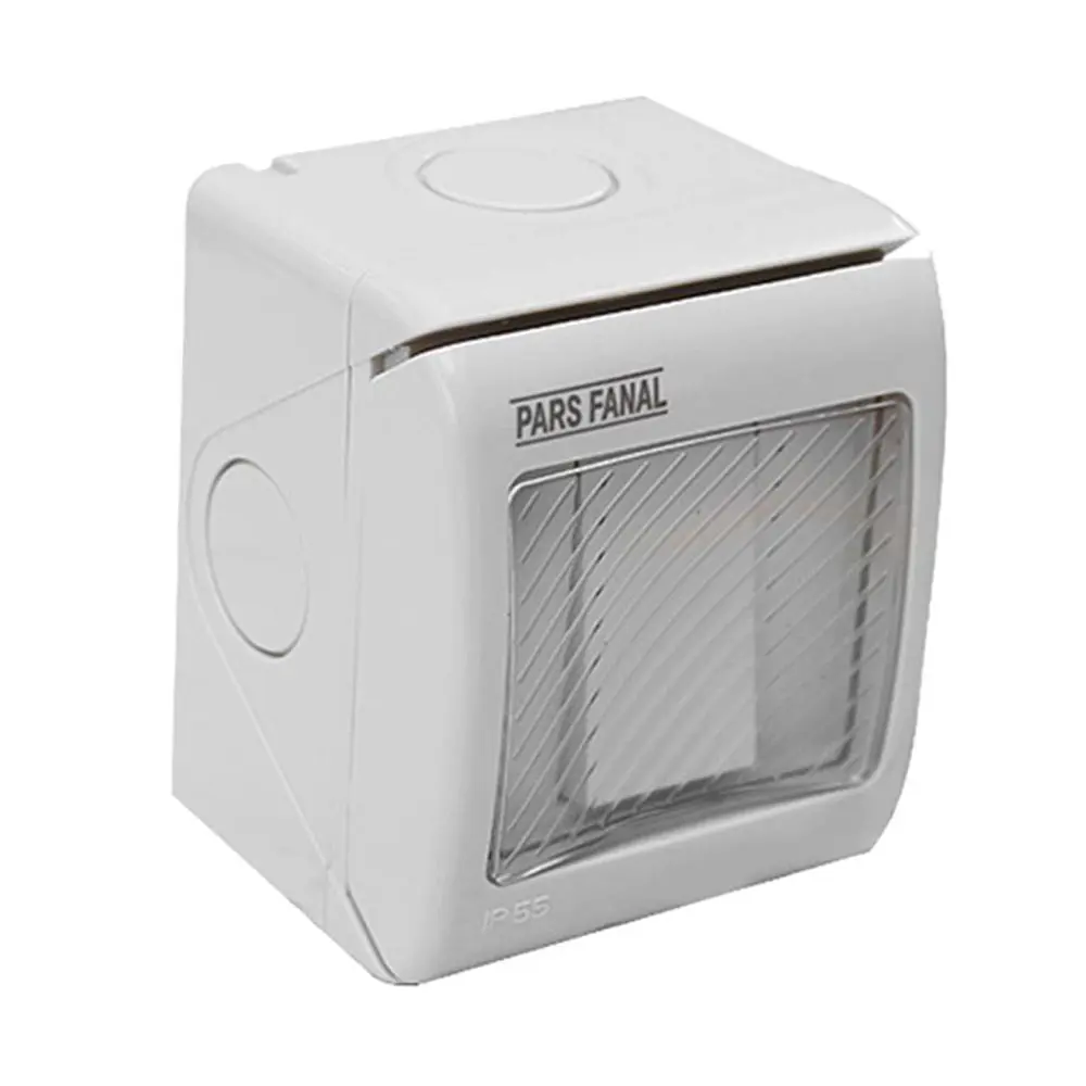 کلید تک پل روکار پارس فانال مدل PF-1GS16A واتر پروف کلید تک پل روکار پارس فانال مدل PF-1GS16A واتر پروف