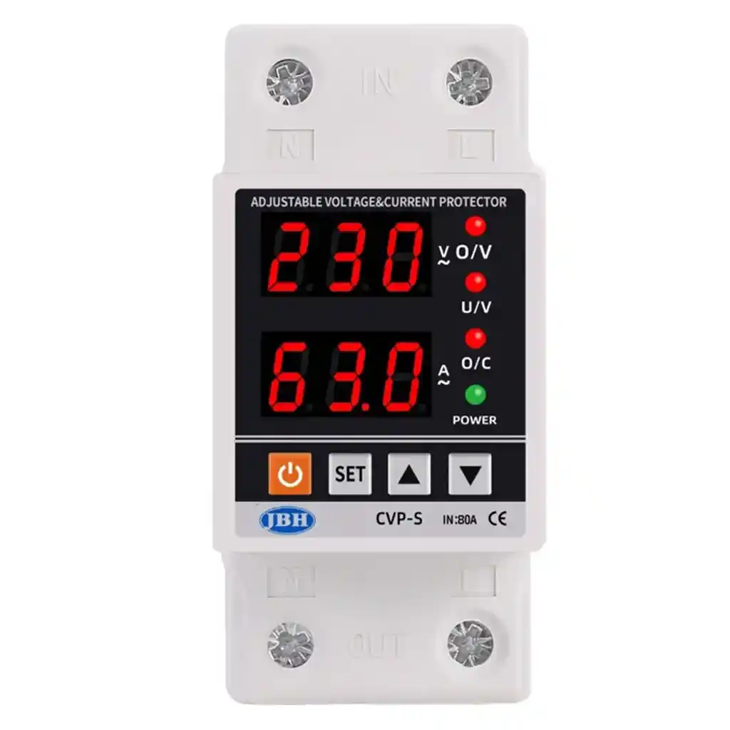 jbh-single-phase-80a-current-voltag محافظ ولتاژ 80 آمپر تک فاز JBH