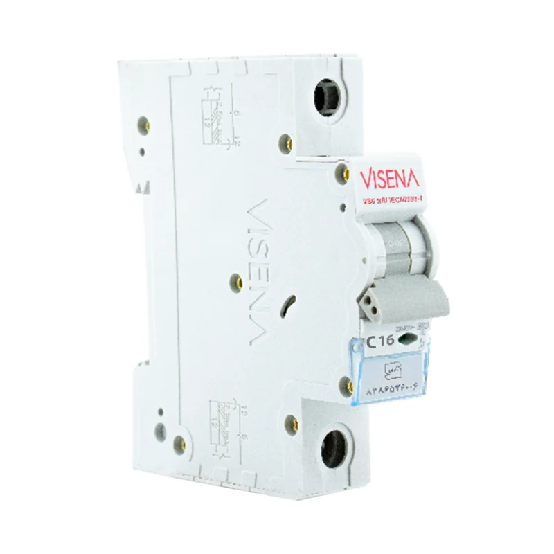 visena16A فیوز مینیاتوری تک پل ۱۶ آمپر ۶KA تیپ C ویسنا - Image 1