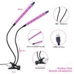 چراغ رشد گیاه 10 وات مدل Dual Head - Image 9