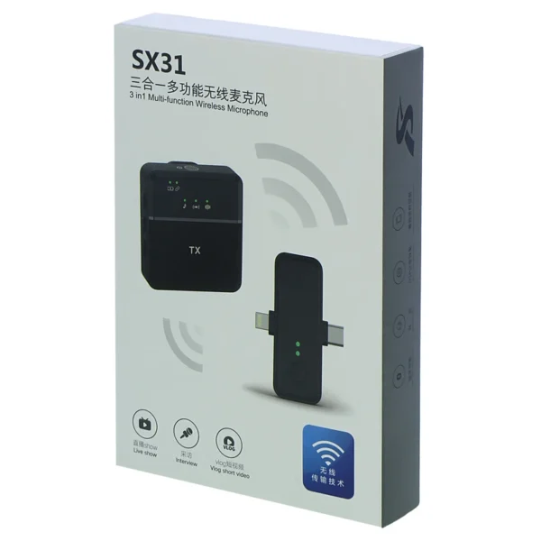 میکروفن یقه ای مدل SX31 3in1 Multi-Function - Image 2